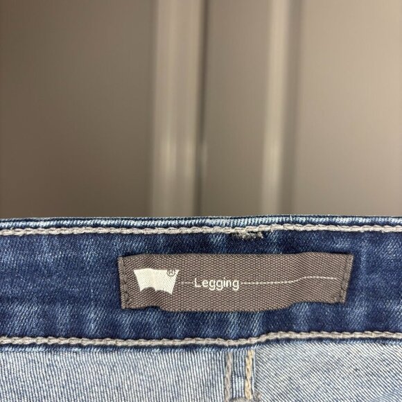 LEVI'S Legging Denim 5 Pocket Juniors 9 W29 L32 Stretch - Picture 11 of 11